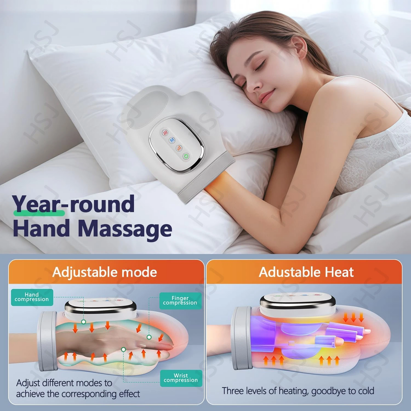 Relivio™ Hand Massager with Heat Compression Therapy