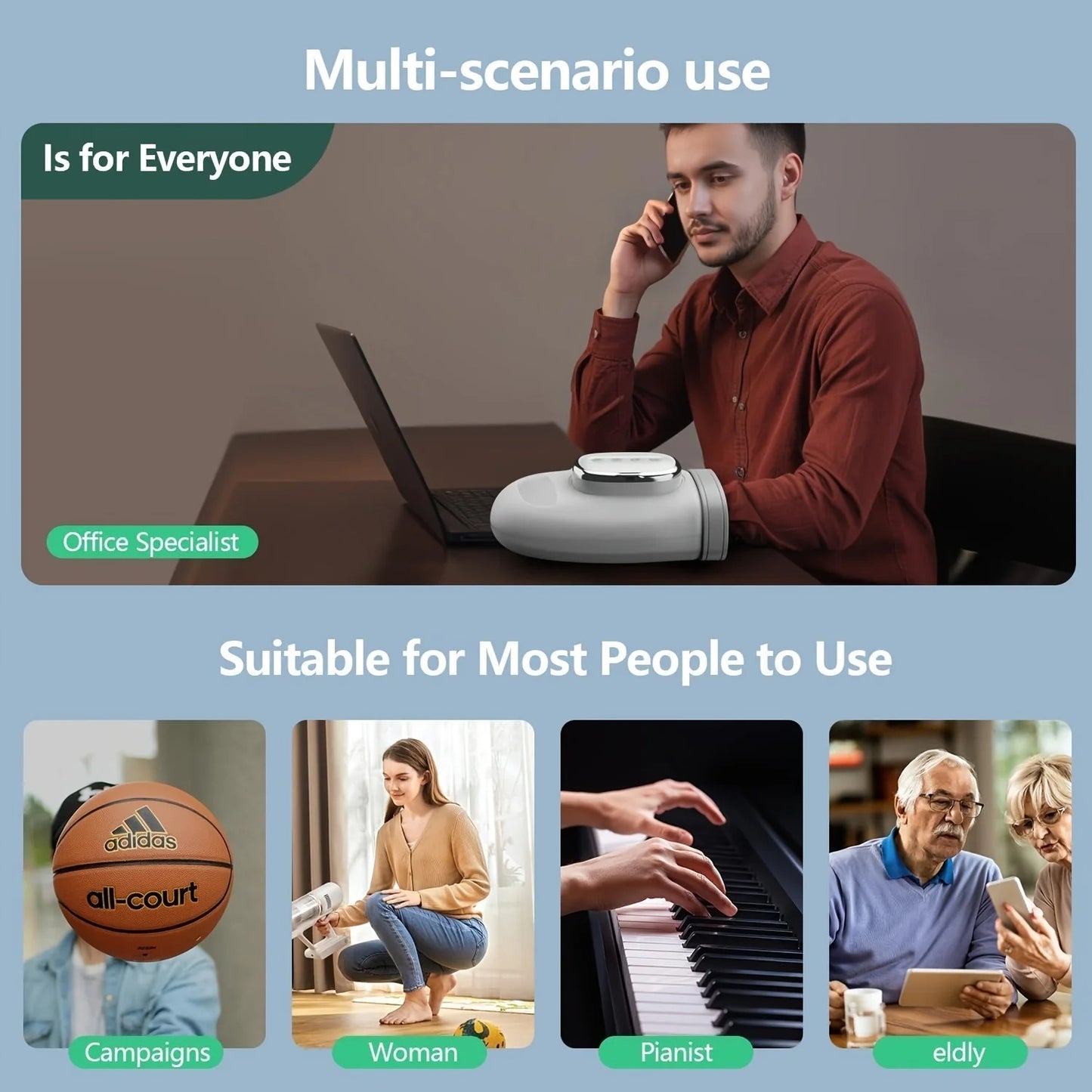 Relivio™ Hand Massager with Heat Compression Therapy